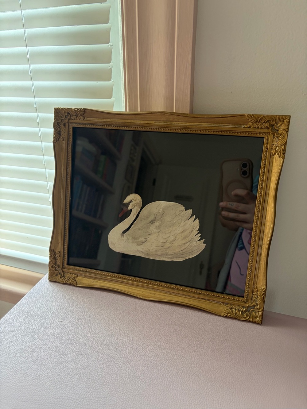 Gold Framed Swan Wall Art
